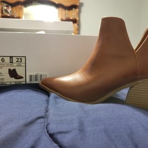 Brown booties